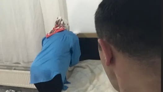 Yengemin büyük götü beni çıldırtıyordu- Yenge sikiş